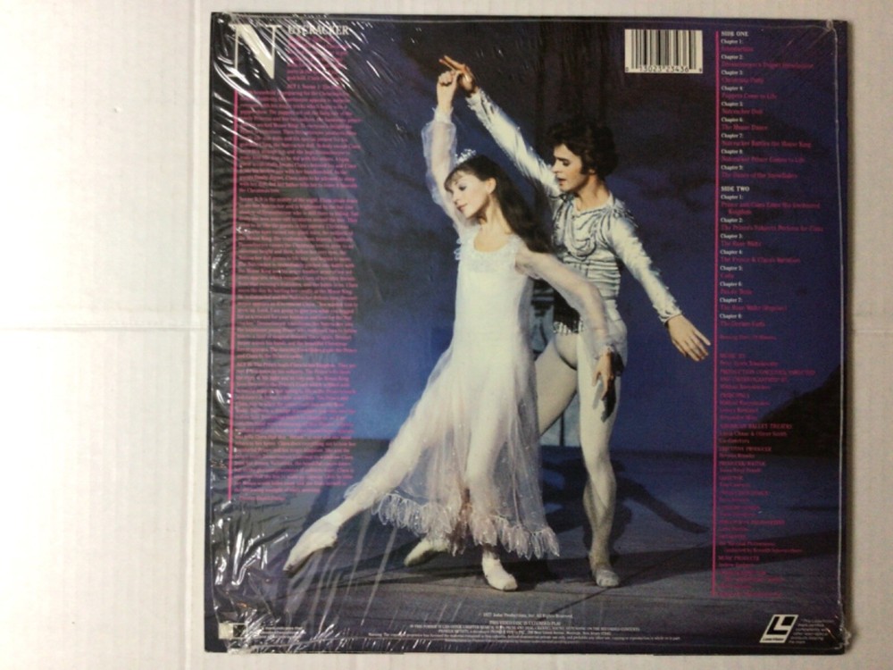 THE NUTCRACKER - Mikhail Baryshnikov - LASERDISC* - NRMT cond. - w/ shrink wrap