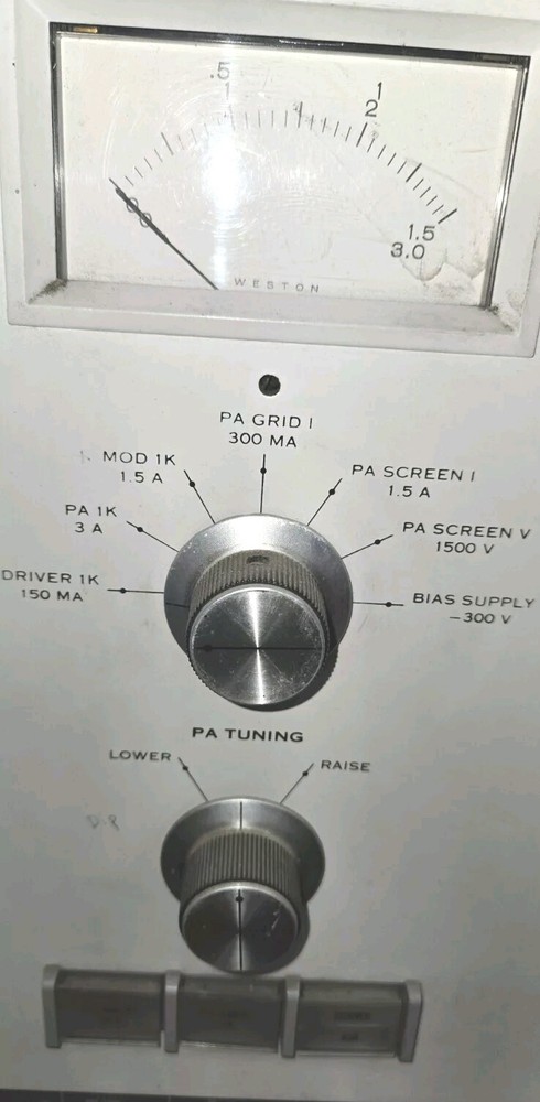 AM Transmitter Radio Front Panel Controls Collins 820 E/F-1