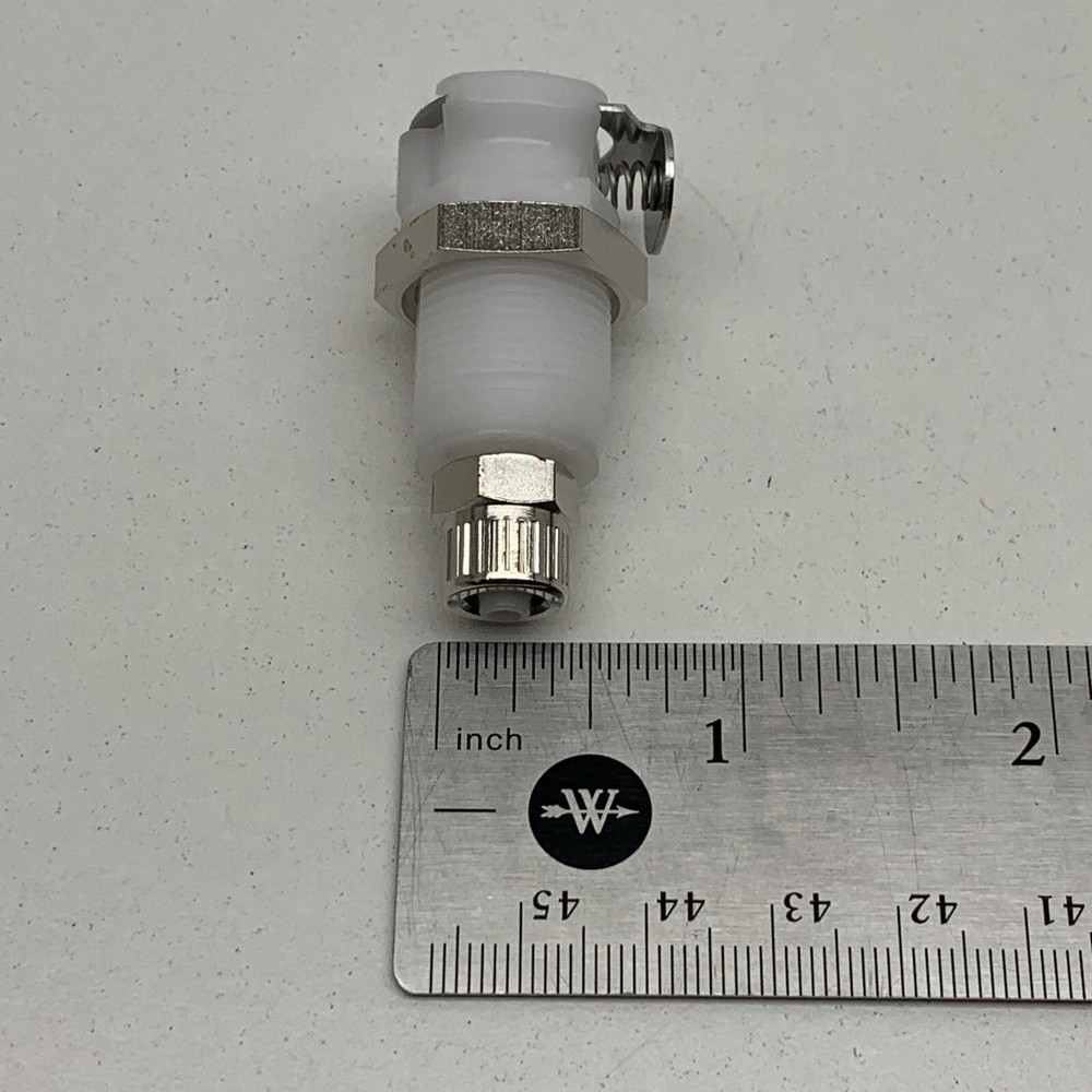 (6-Pack) CPC Colder PLC12004 Quick Disconnect Panel Mount Coupling Body 1/4 PTF