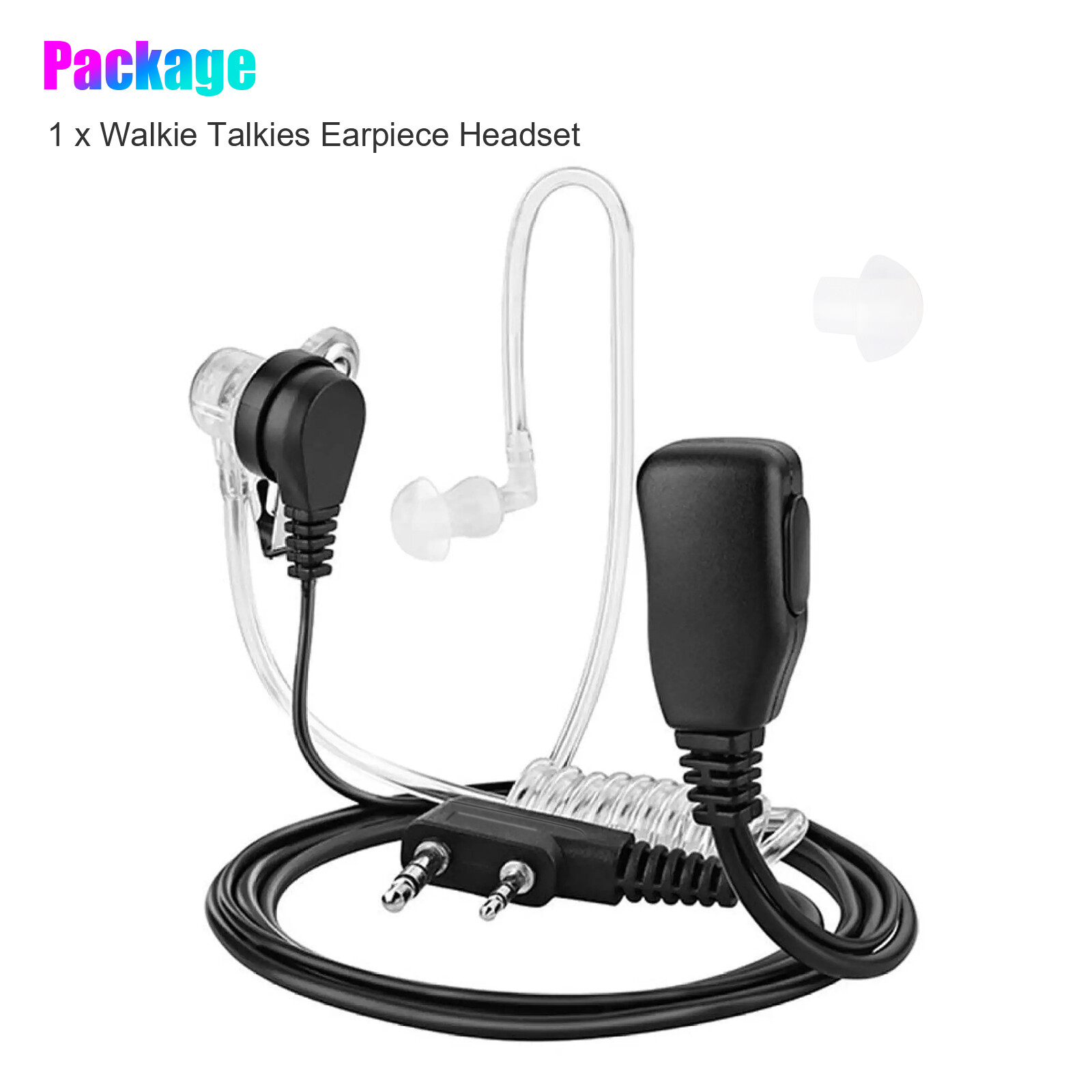 2 Pin Walkie Talkie Earpiece Headset Earphone for BAOFENG/BAOJIE/WEIERWEI Radio