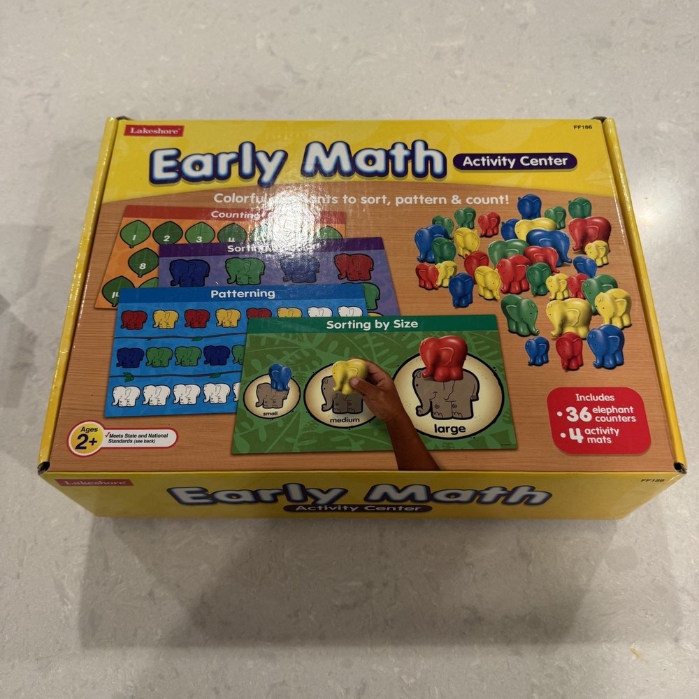 Lakeshore Learning Resources Early Math Activity Center 35 Elephants Educational