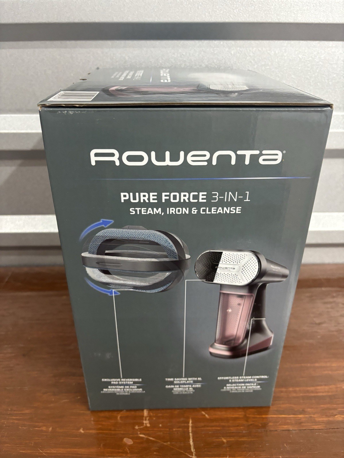 Rowenta Pure Force 3-in-1 Lightweight Steamer & Iron Brand New