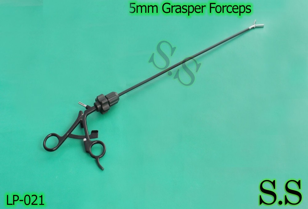 Lap 5mm Grasper Forceps 2 x 3 Teeth Instruments LP-021
