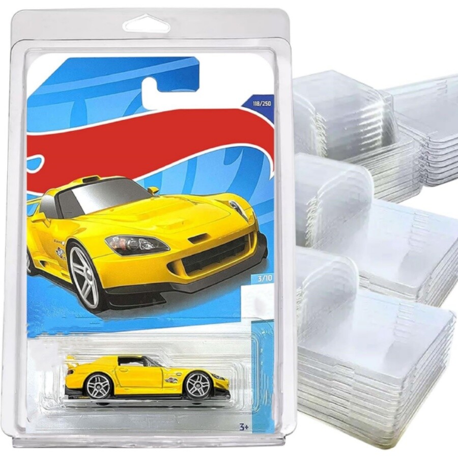 12Pack Clear Protector Case Plastic Display For Hot Wheels & Matchbox Basic Cars