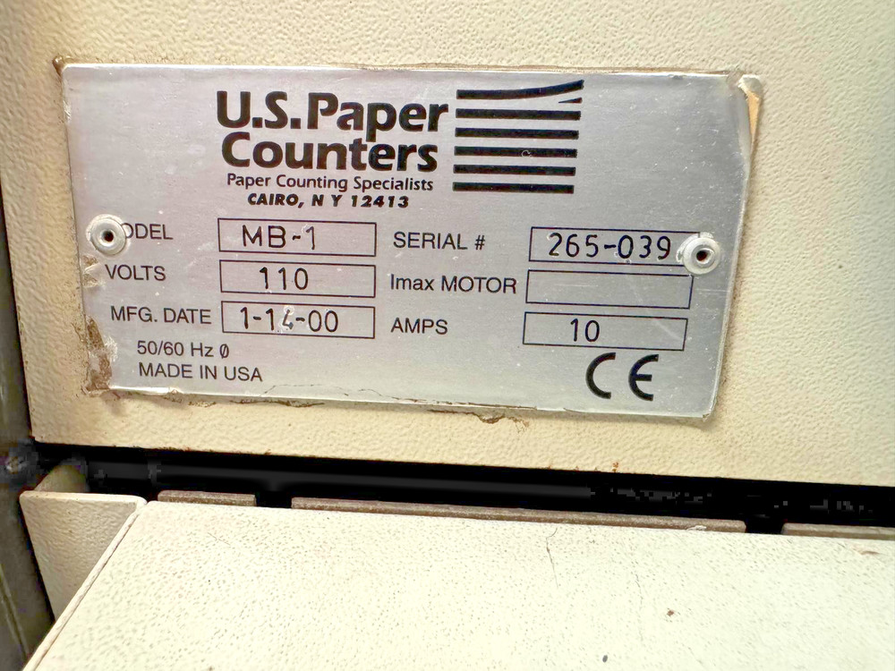 US PAPER COUNTERS - MODEL MB-1