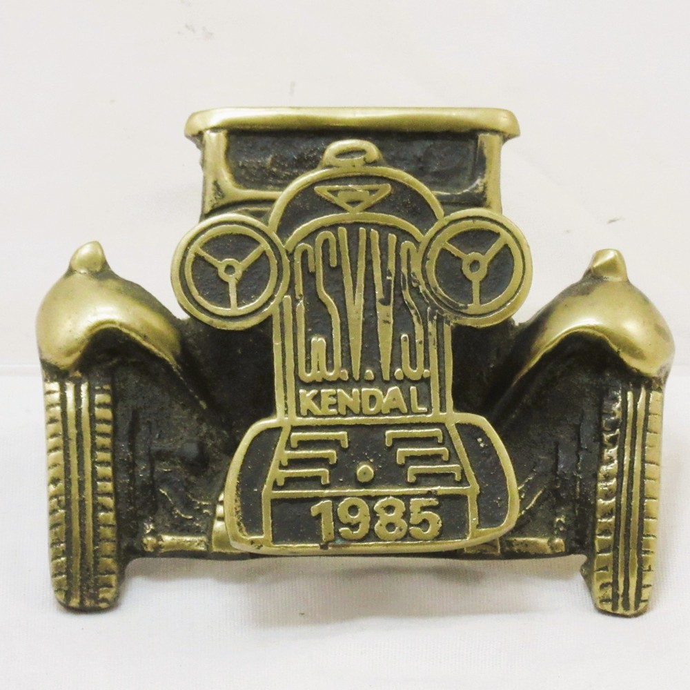 Vintage Solid Brass CSVVS Door Knocker - Kendal 1985