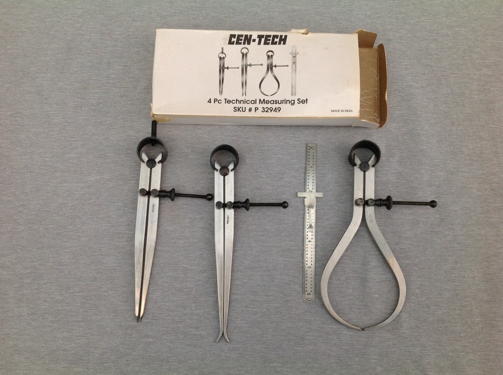 Cen-Tech 4 Piece Technical Measuring Set