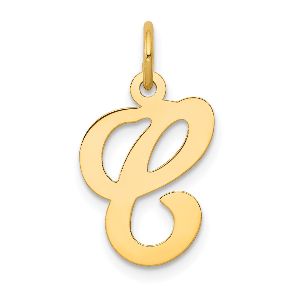 14KY Script Letter C Initial Charm YC248C