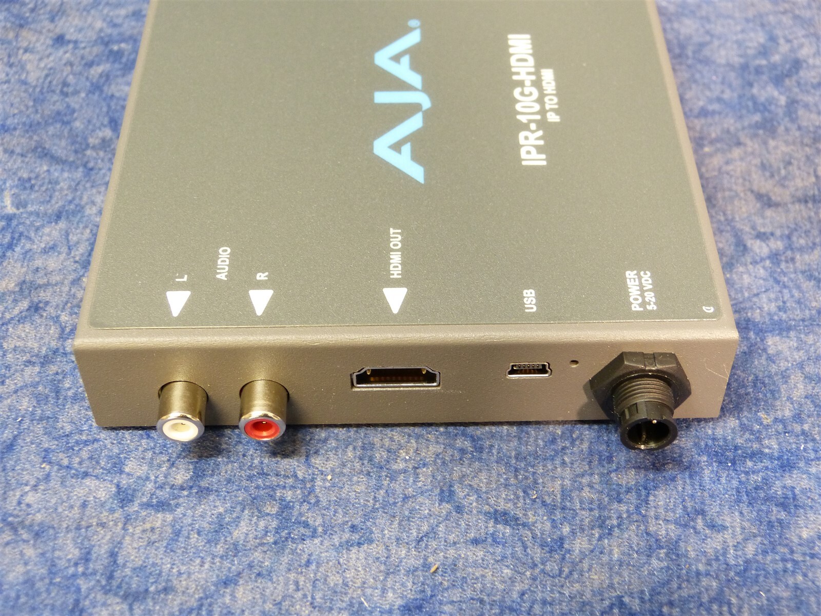 Open Box AJA IPR-10G-HDMI Bridging SMPTE ST 2110 IP to HDMI Converter (C5)