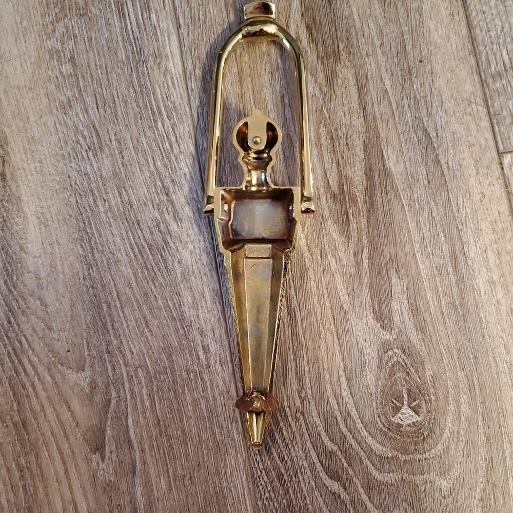 Emtek Polished Solid Brass Door Knocker Victorian No Scratches