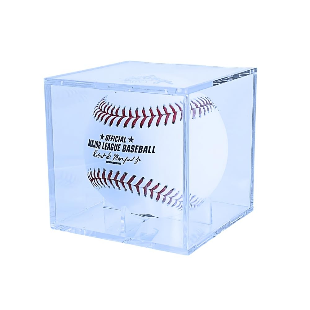 UV Protected Baseball Display Case | Acrylic 1 Cube, Clear