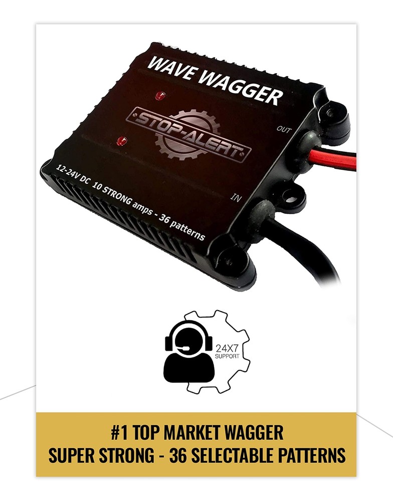 New Wig Wag 36 Pattern Wave Wagger - Headlights Module 10 AMPS Electronic Alt...