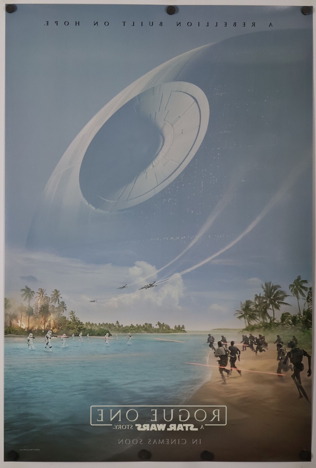 Rogue One A Star Wars Story - original DS movie poster 27x40 D/S Beach Advance