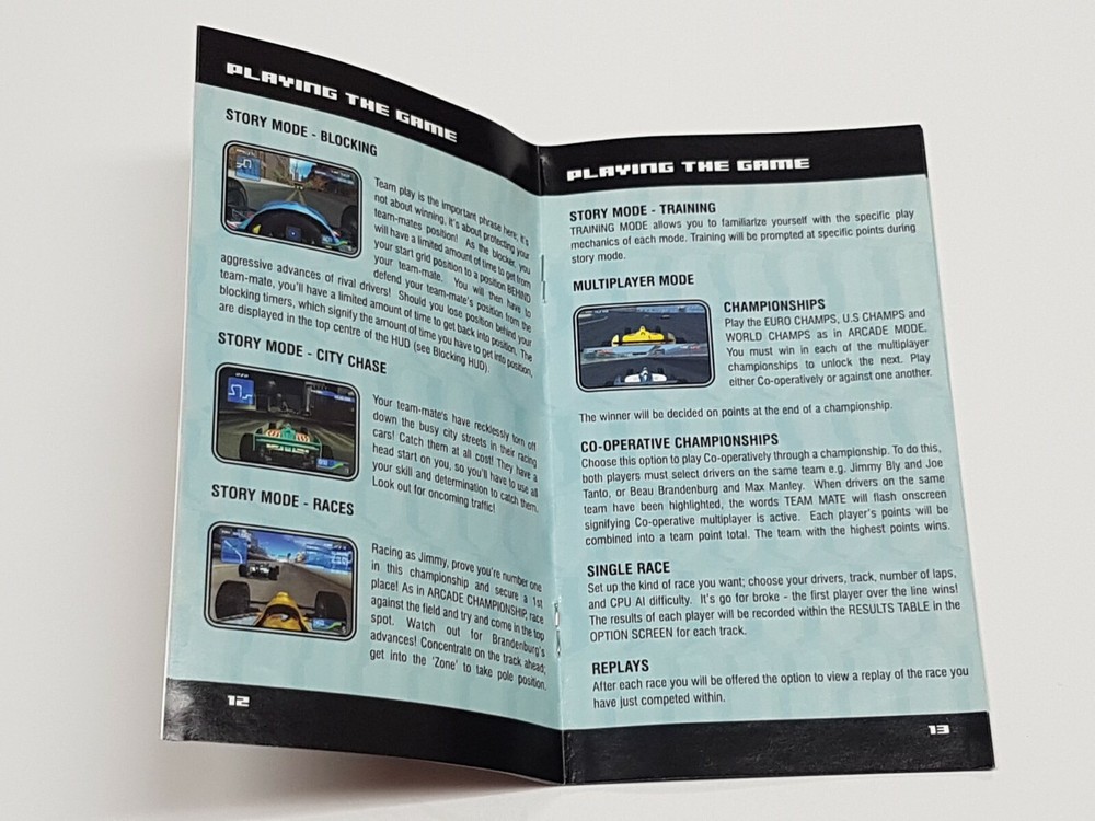 Driven Authentic Nintendo GameCube Manual Only