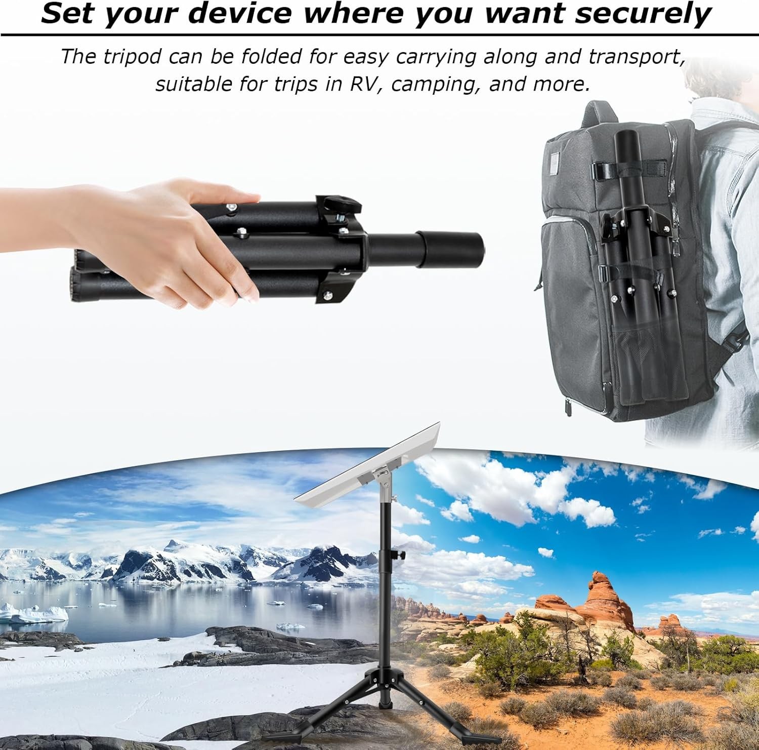 Starlink Performance Gen 3 Mount, Starlink Tripod Mount with Stainless Steel Ada