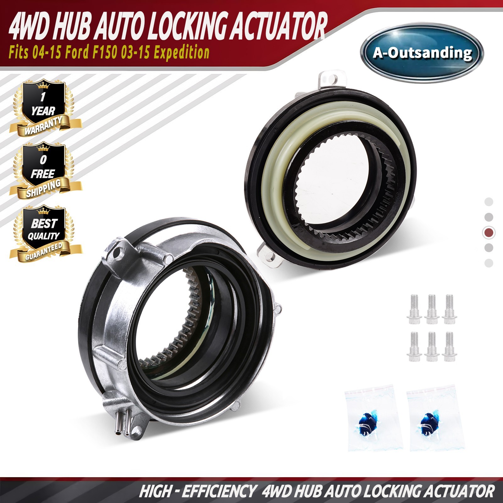 4Wheel Drive 4WD Hub Auto Locking Actuator Fits 04-15 Ford F150 03-15 Expedition