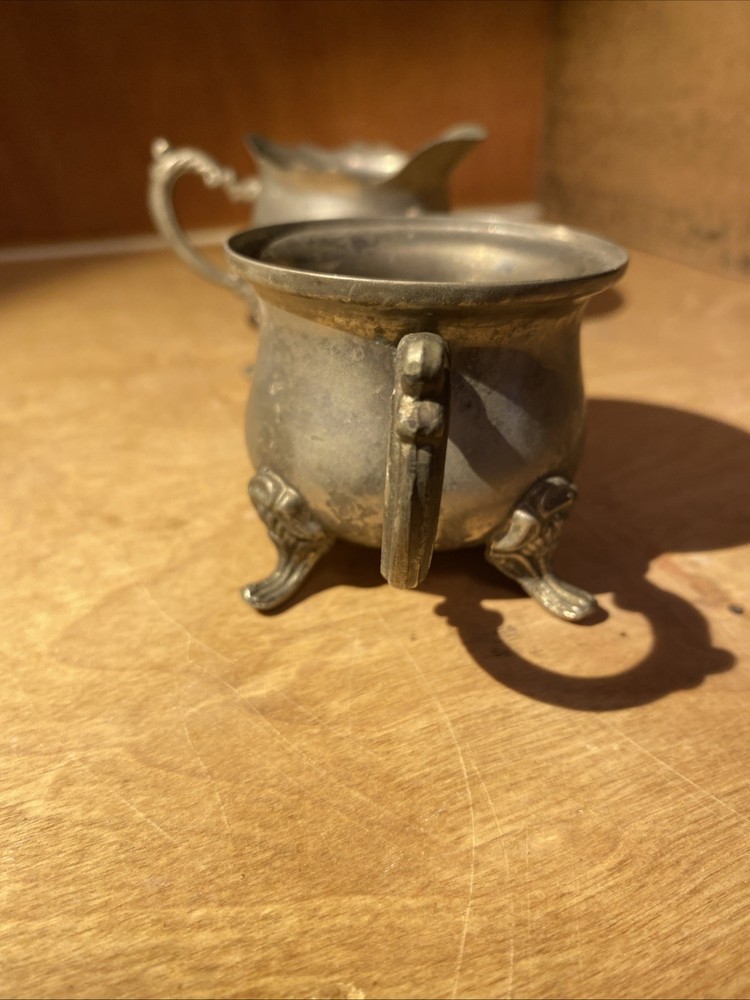 Creamer & Sugar Silver Metal UNBRANDED