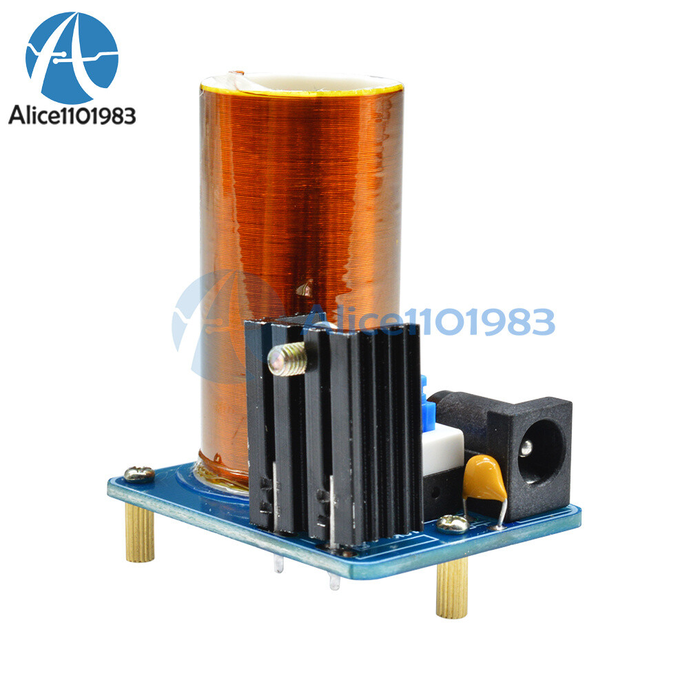 BD243 Mini Tesla Coil Module 9-12V Electronics Wireless Transmission Assembled