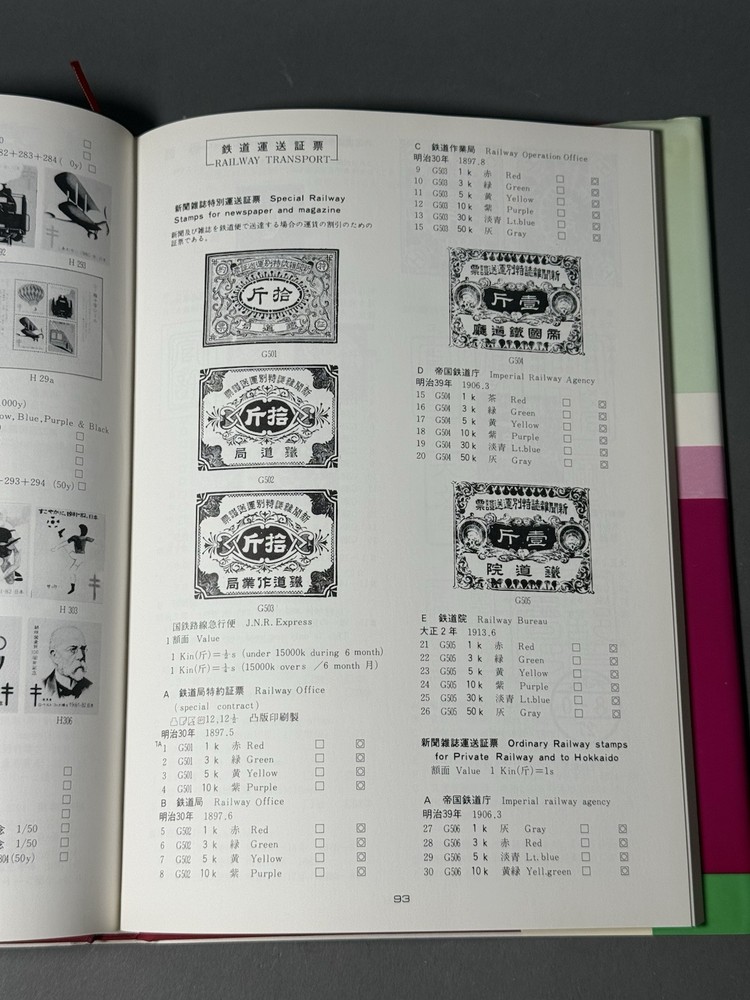 Masaya M. Shimomura Japanese Revue Stamps 1981 Fukuo Ltd 日本印紙類図録