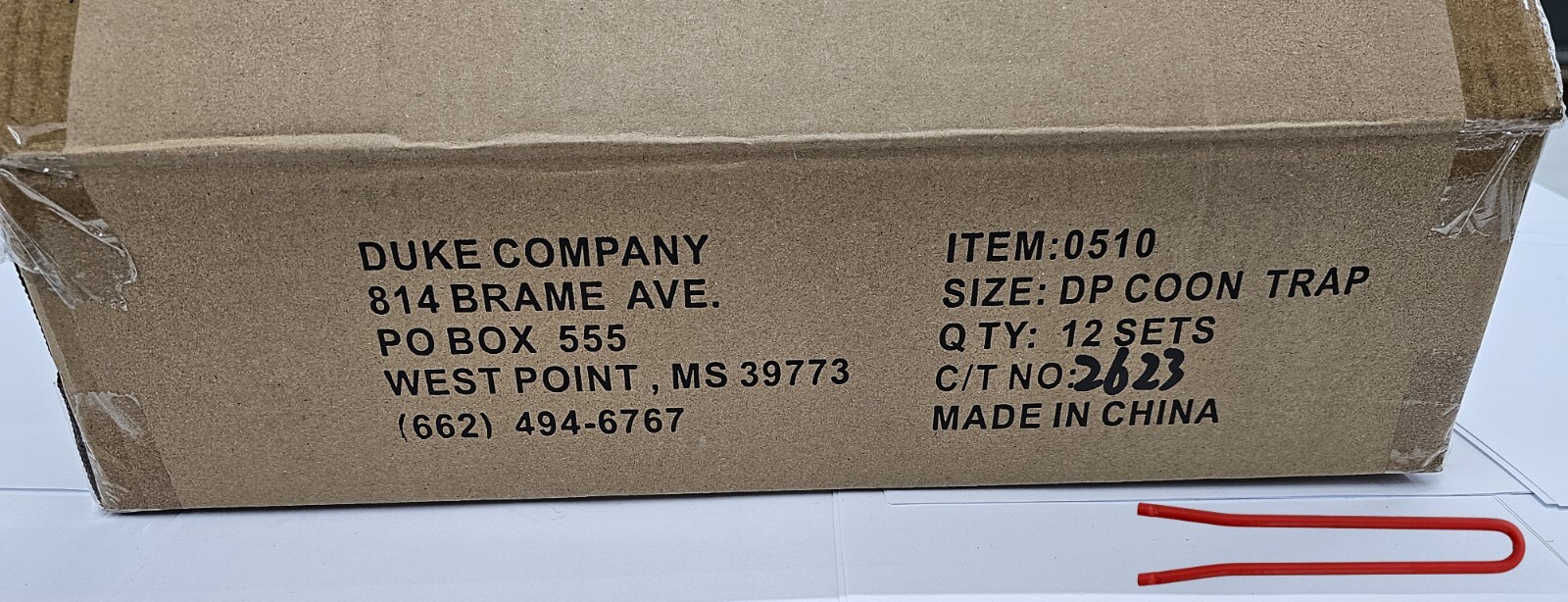 (PACK 1) Duke Dog Proof 0510 W/SETTER Coon Traps Trapping Supply Raccoon