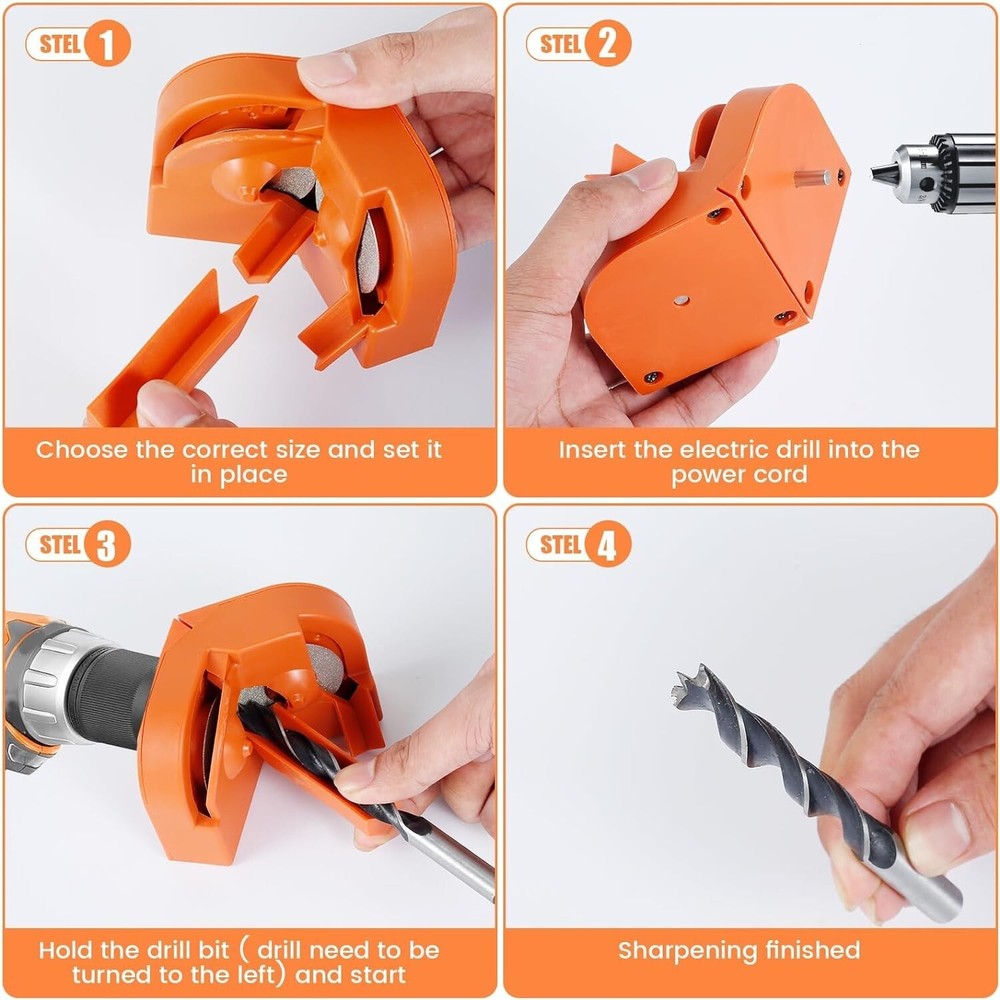 Electric Drill Bit Sharpener Multifunction Scissor/Knife Drill Sharpening Tool