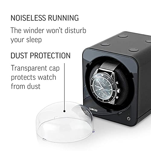 Watch Winder for Automatic Watch with Vertical Rotor Stop (with AC Black