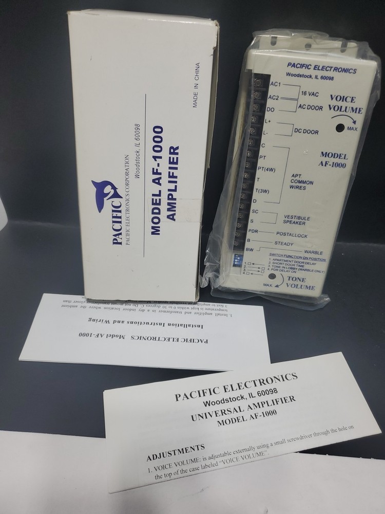 Pacific Electronics Af-1000 Amplifier for intercom systems