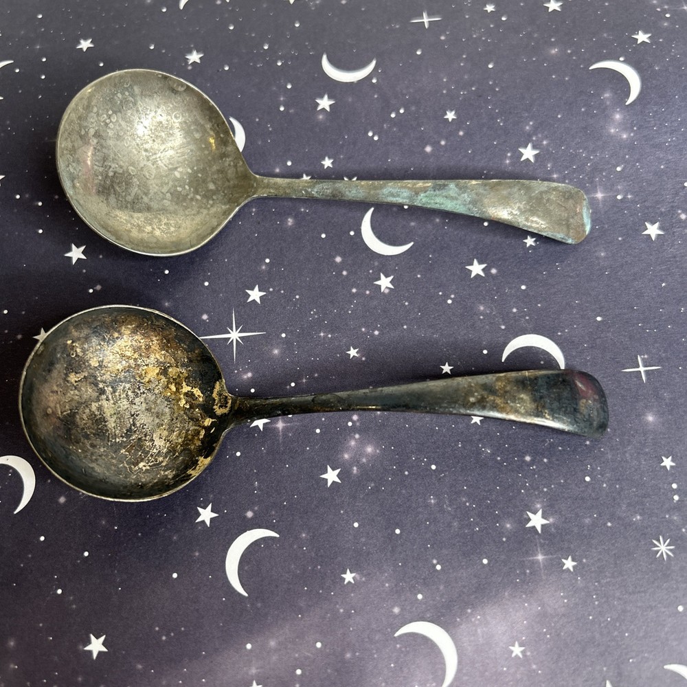 2-Silver Plated Spoons Made In England
