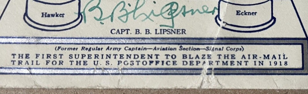 Capt B. B. LIPSNER SIGNED - WRIGHT BROS ANNIV Cover 1928 KITTY HAWK NC w CONTENT