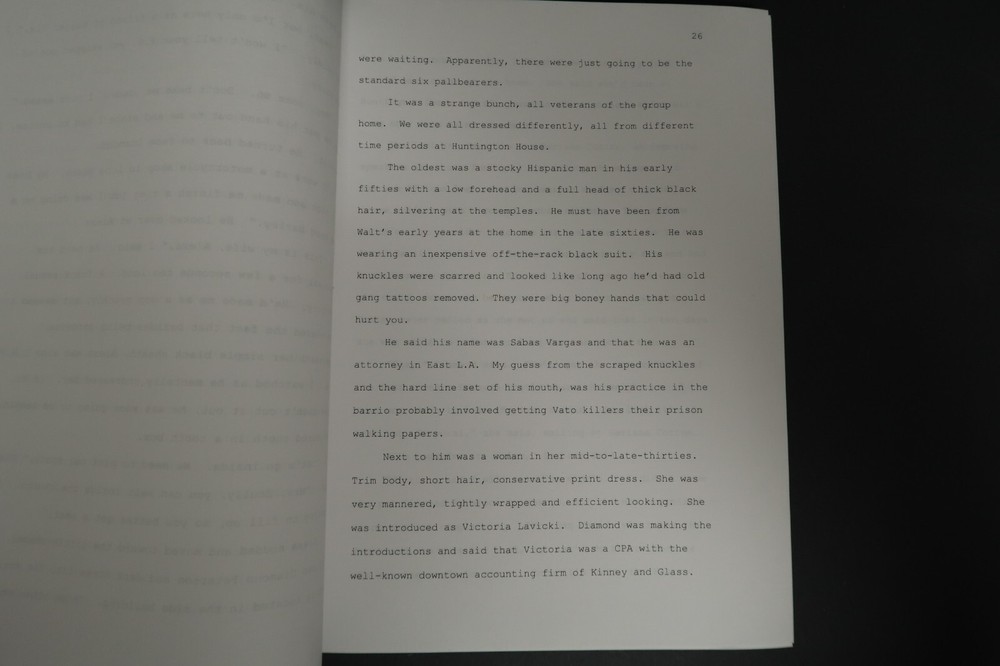 The Pallbearers Original Book Script Stephen J. Cannell Studios Collection 2009