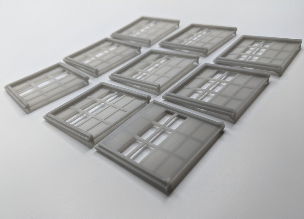 HO Scale Overhead Doors 9pcs Lot