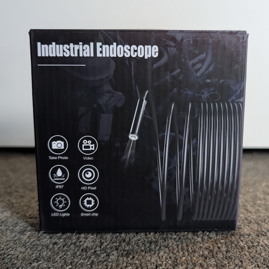 12FT Endoscope Camera Borescope Snake Cable LED IP67 HD - *iPhone Lightning ONLY