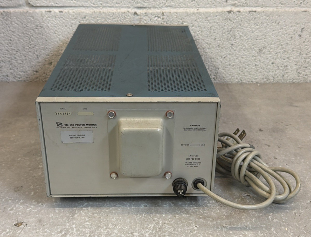 Tektronix TM503 Mainframe w/ FG501A Function Generator AM503, and PG501