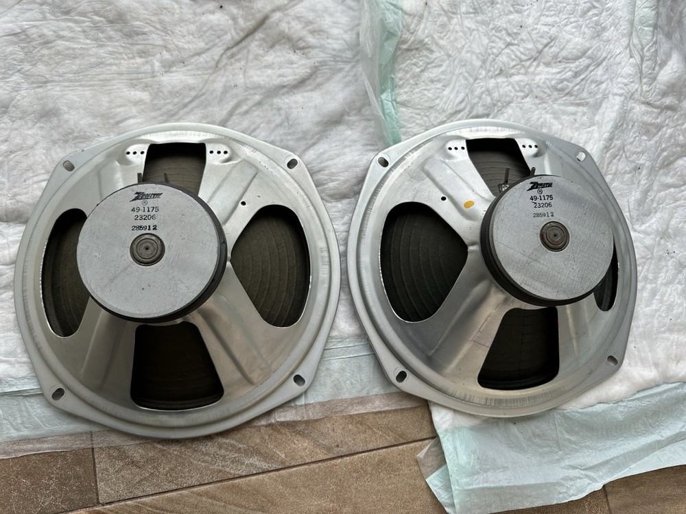 Zenith 49-1175 10” Full Range Speakers