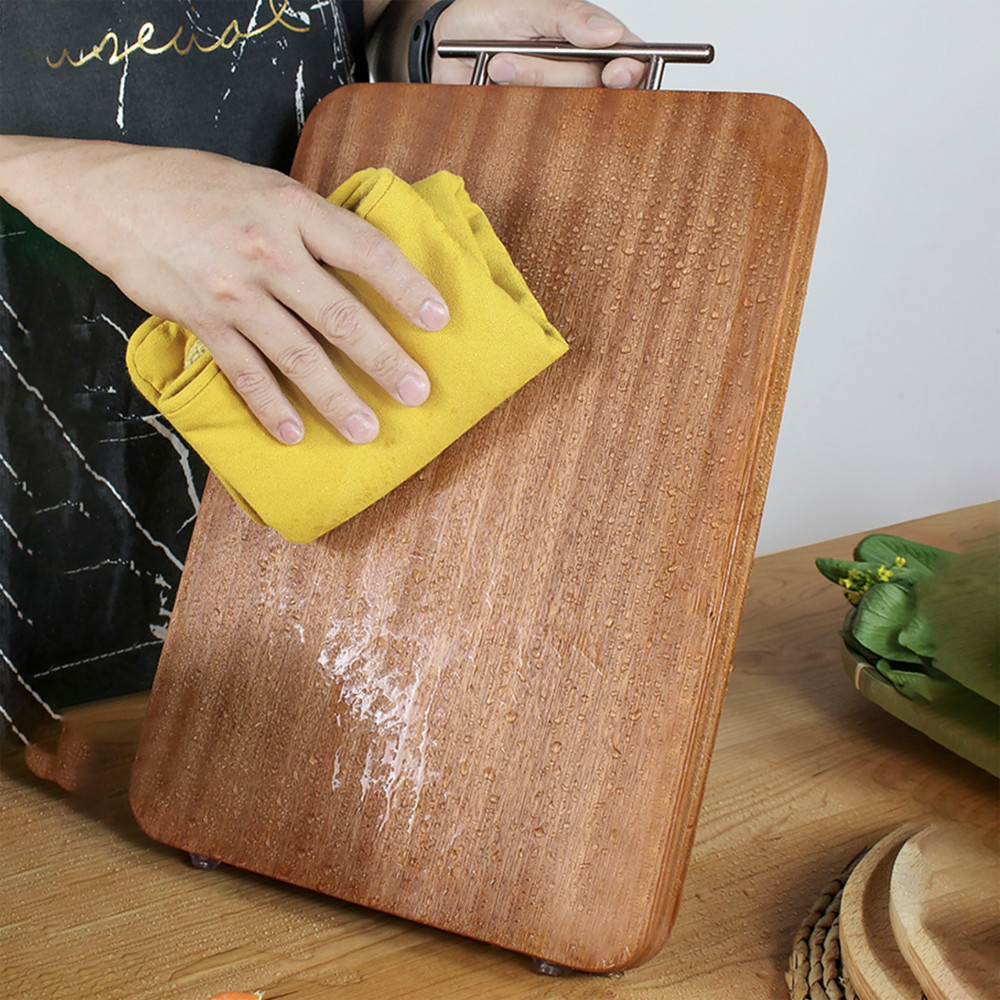 Premium Solid Ebony Wood Cutting Board for Kitchen