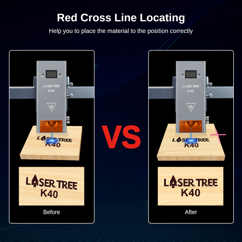 LASER TREE 40W Optical Power Laser Cutting Module Kit K40 Laser Engraver Tools