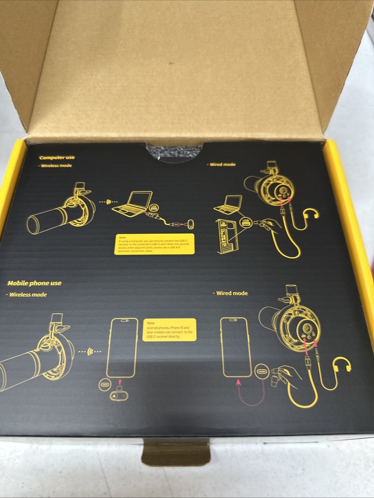 Maono PD200W Hybrid Wireless Dynamic Microphone - Open Box