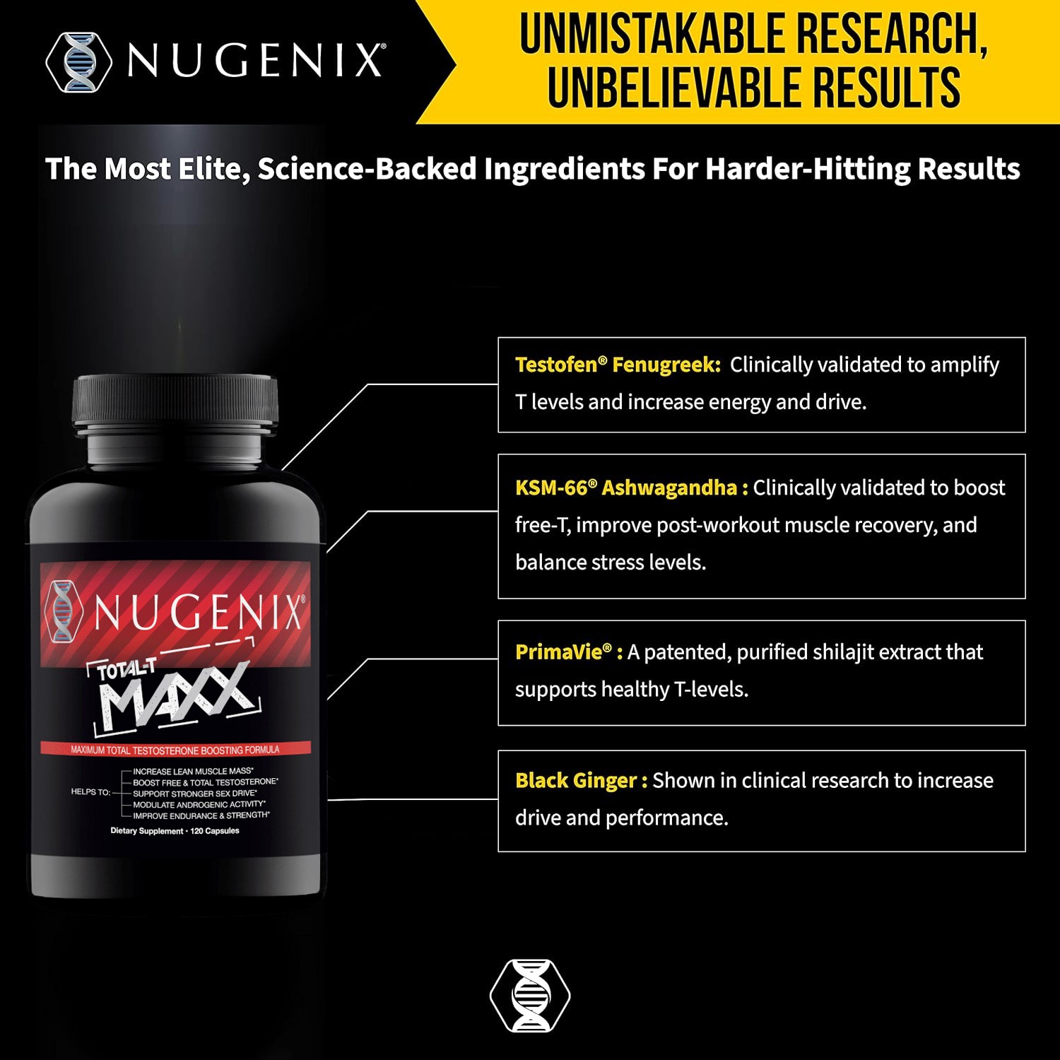 NUGENIX TOTAL-T MAXX - Zinc - Testosterone Booster, Energy, Stamina, Performance