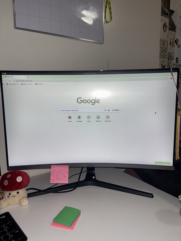 Gaming/ work set up- two monitors and mouse