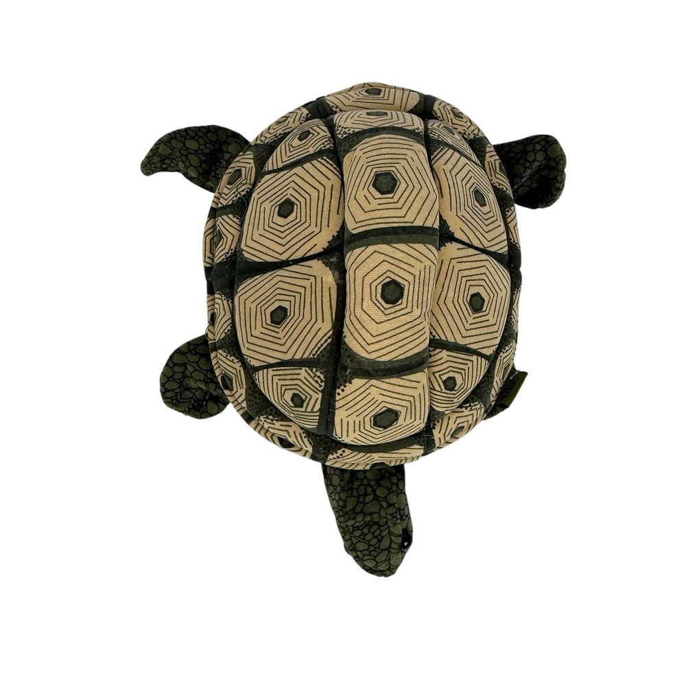 Folkmanis Turtle Hand Puppet Green Tortoise Plush Toy Shell