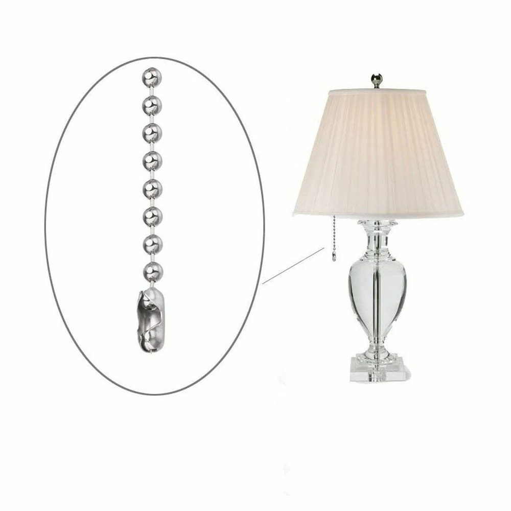 10Ft Ceiling Fan Pull Chain Beaded Extension Set Keychain Light Connectors Decor