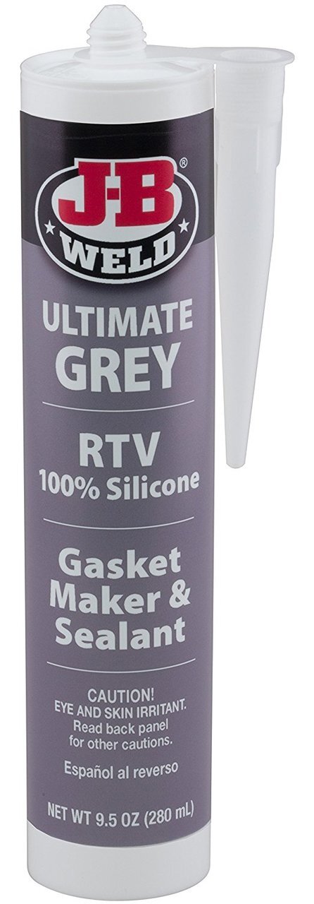 JB Weld 32927 Ultimate Grey RTV Silicone Gasket Maker and Sealant - 9.5 oz