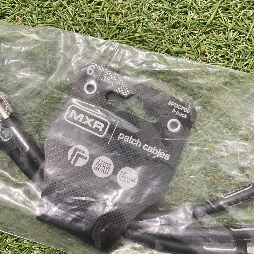 MXR Patch Cable 3-Pack 6 in 6 in. Black New