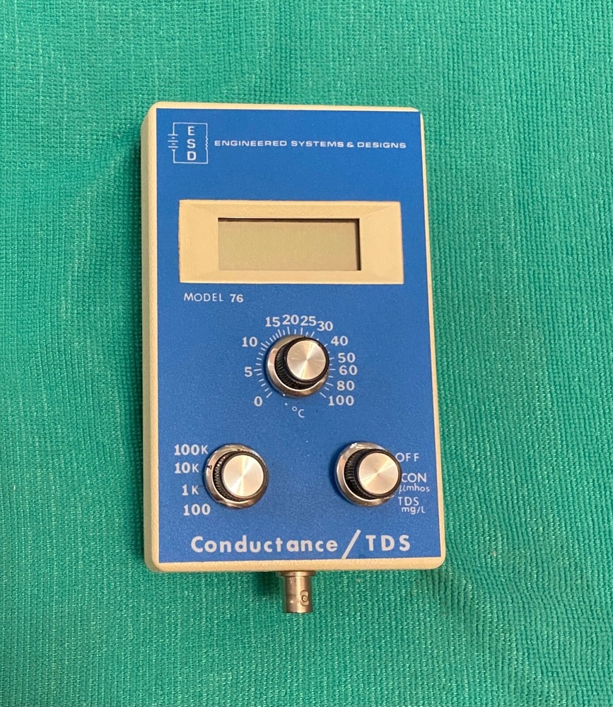 ESD Engineered Systems & Designs Soluble Salts Model 78 conductance TDS meter