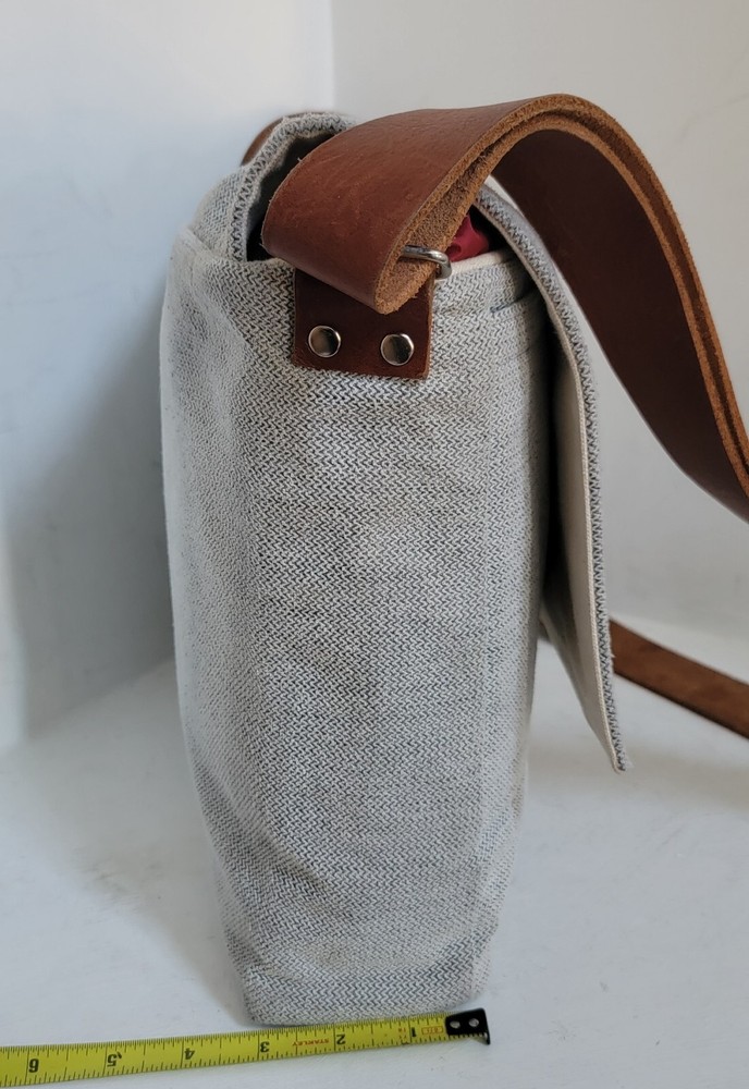 moose + pine Unisex Laptop Messenger Bag Dark Denim EUC