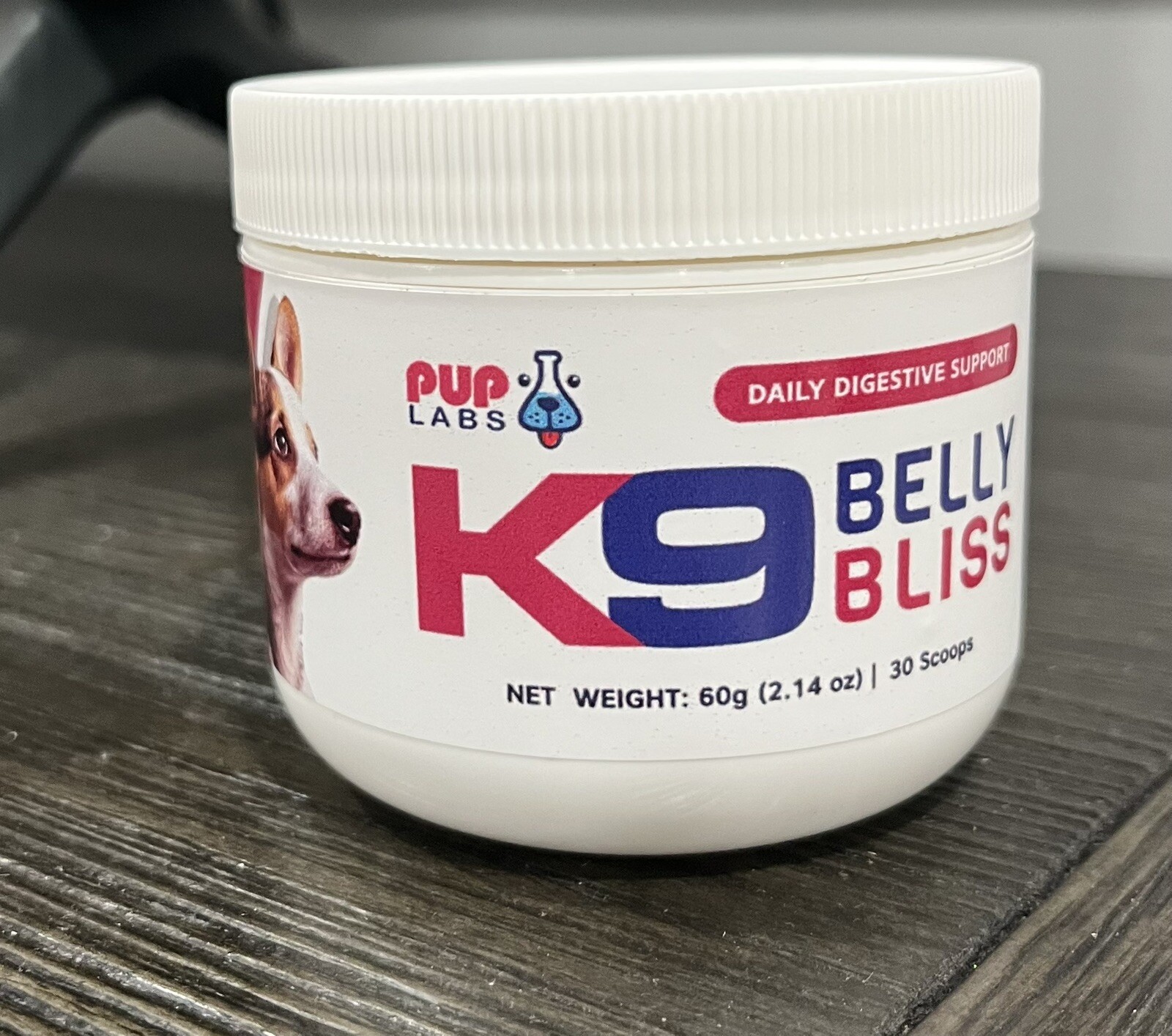 Pup Labs K9 Belly Bliss Weight: 60g (2.14 Oz) 30 Scoops