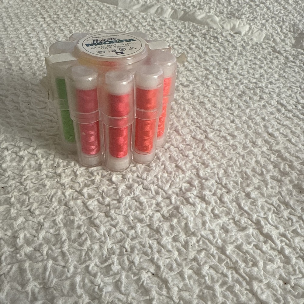 Madeira Neon Polyester Thread 9 (missing 1) Spools Set 50M Each