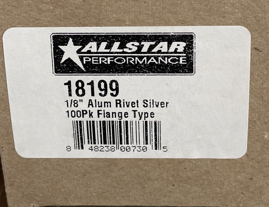Assorted Allstar Performance Aluminum Rivets / Washers (see description)