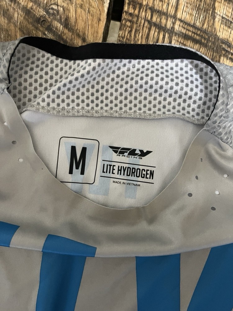 Lite Fly Racing Jersey- Size M- Gray/Blue