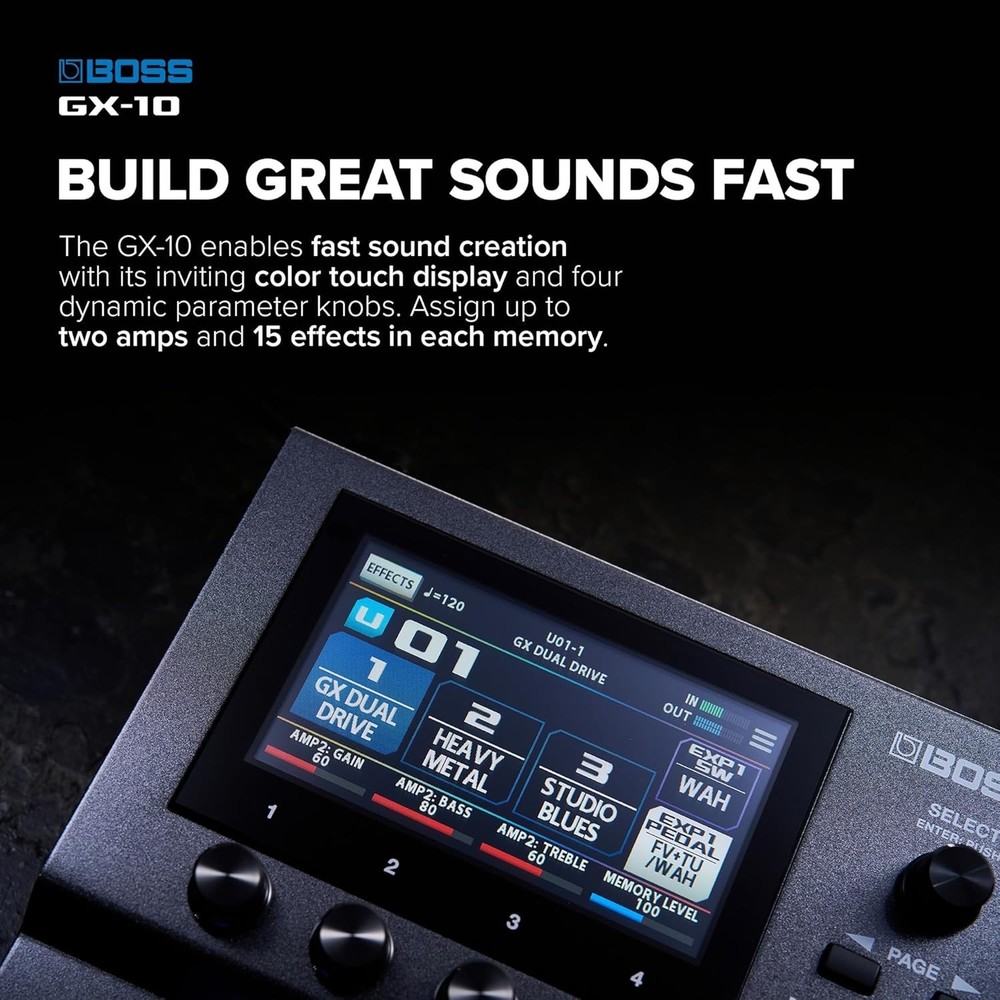 BOSS GX-10 Multi Effects Processor Guitar Pedal